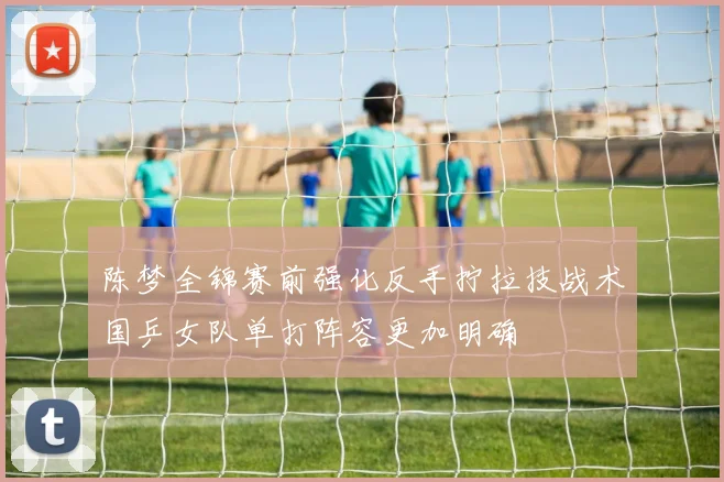 陈梦全锦赛前强化反手拧拉技战术国乒女队单打阵容更加明确